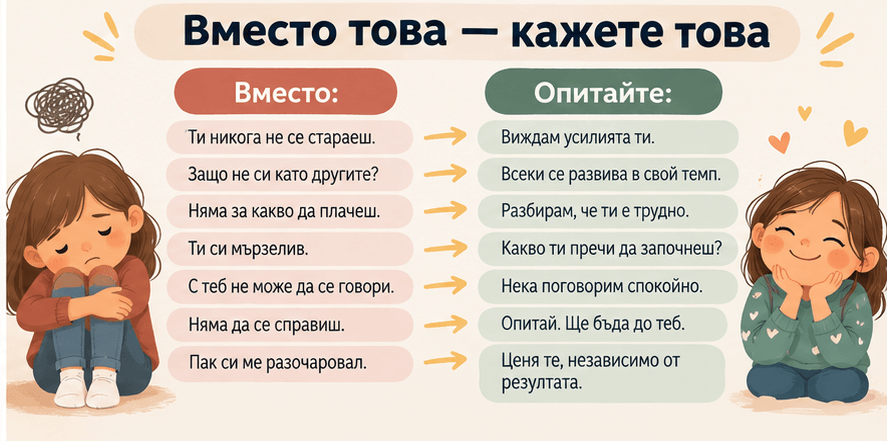 Родителски думи и детско самочувствие – подкрепящи послания към детето